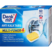 Таблетки Denkmit проти накипу для пральної машини Multi-Power 4, 60 шт